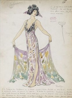 Maquette de costume pour Salomé