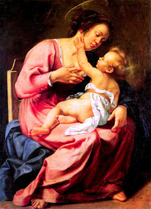 Madonna-and-Child-Artemisia-Gentileschi-Oil-Painting Madonna-and-Child-Artemisia-Gentileschi-Oil-Painting