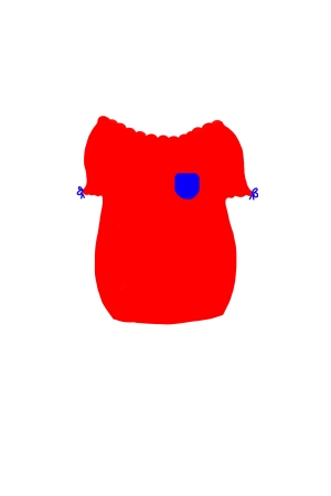 Petit pull rouge