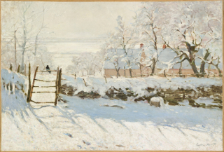 Claude Monet (1840-1926)  La Pie (détail) 1868-1869  Paris  Musée d'Orsay  Photo Musée d'Orsay.